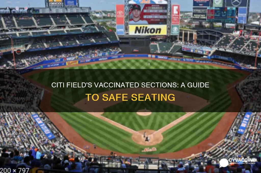what are the vaccinated sections at citi field