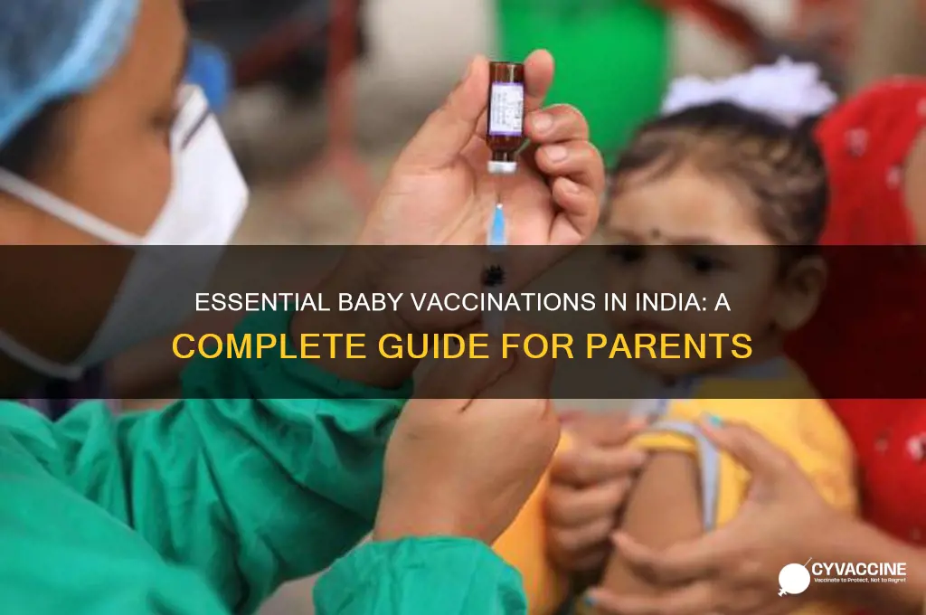 what are the vaccination for babies in india