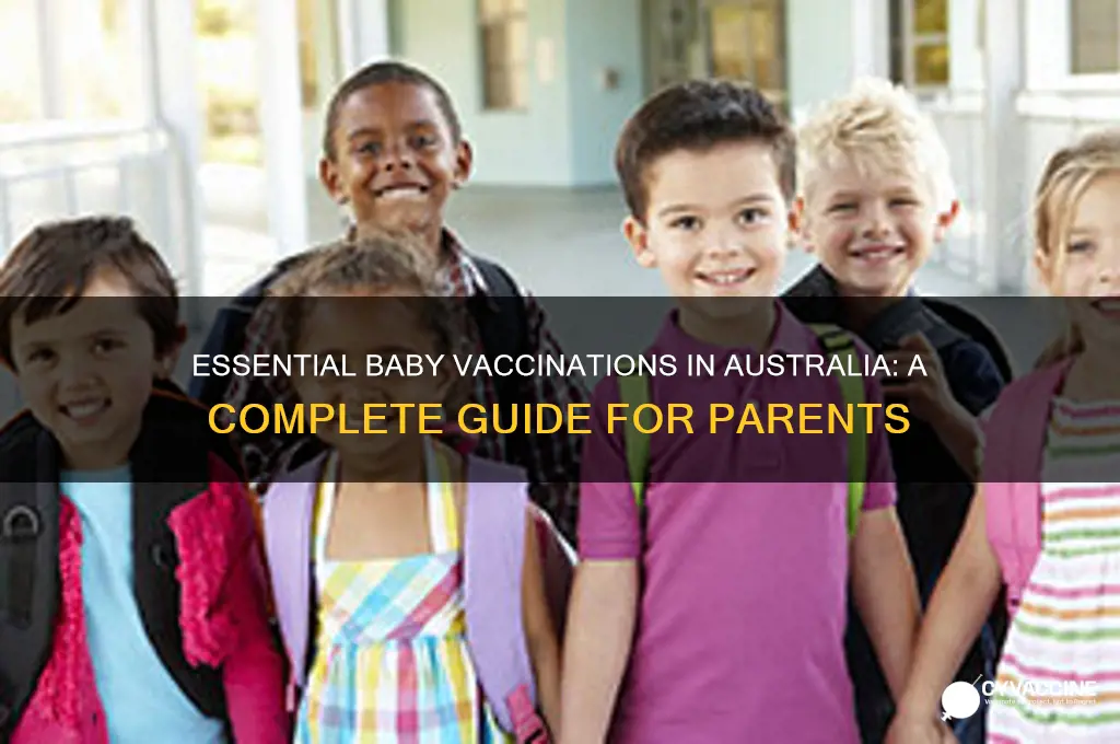 what are the vaccinations for babies in australia