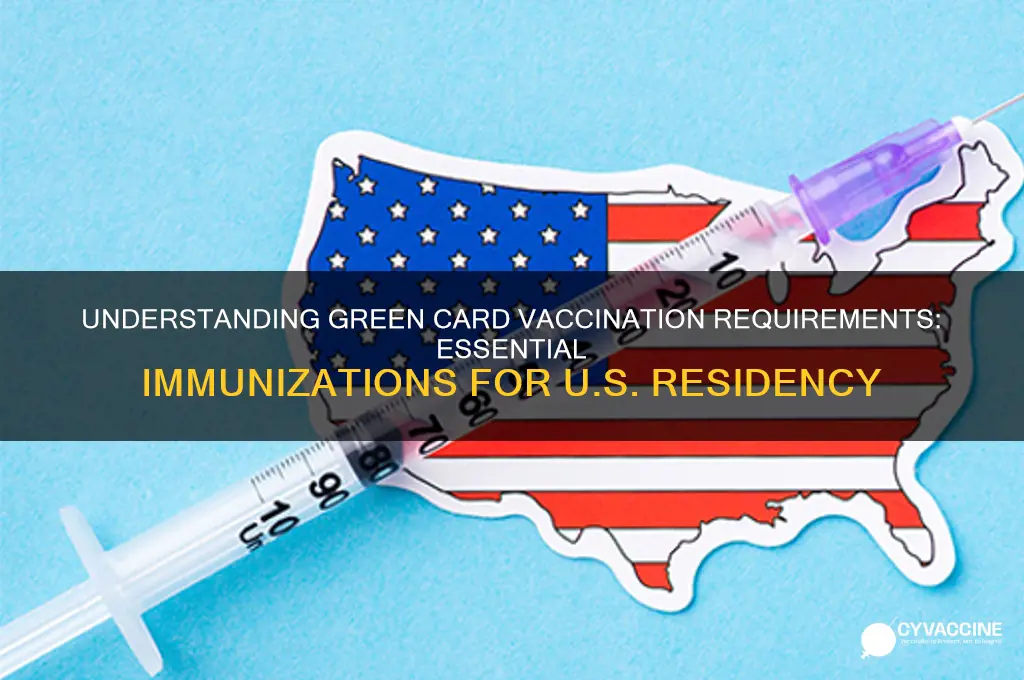 what are the vaccines for the green crad