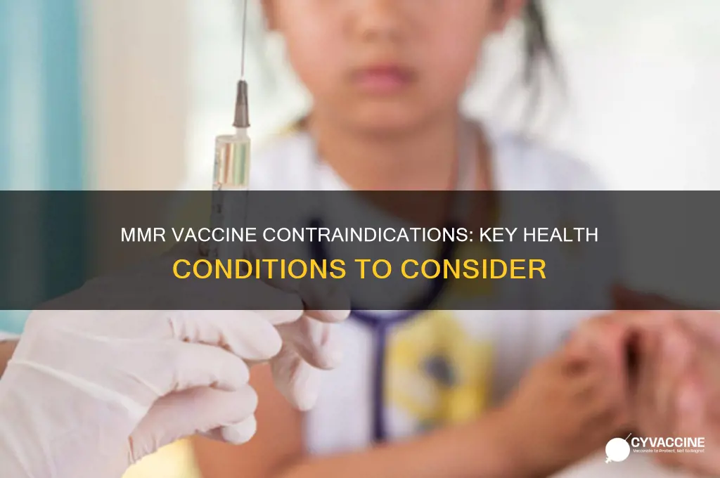 what are two contraindication for the mmr vaccine