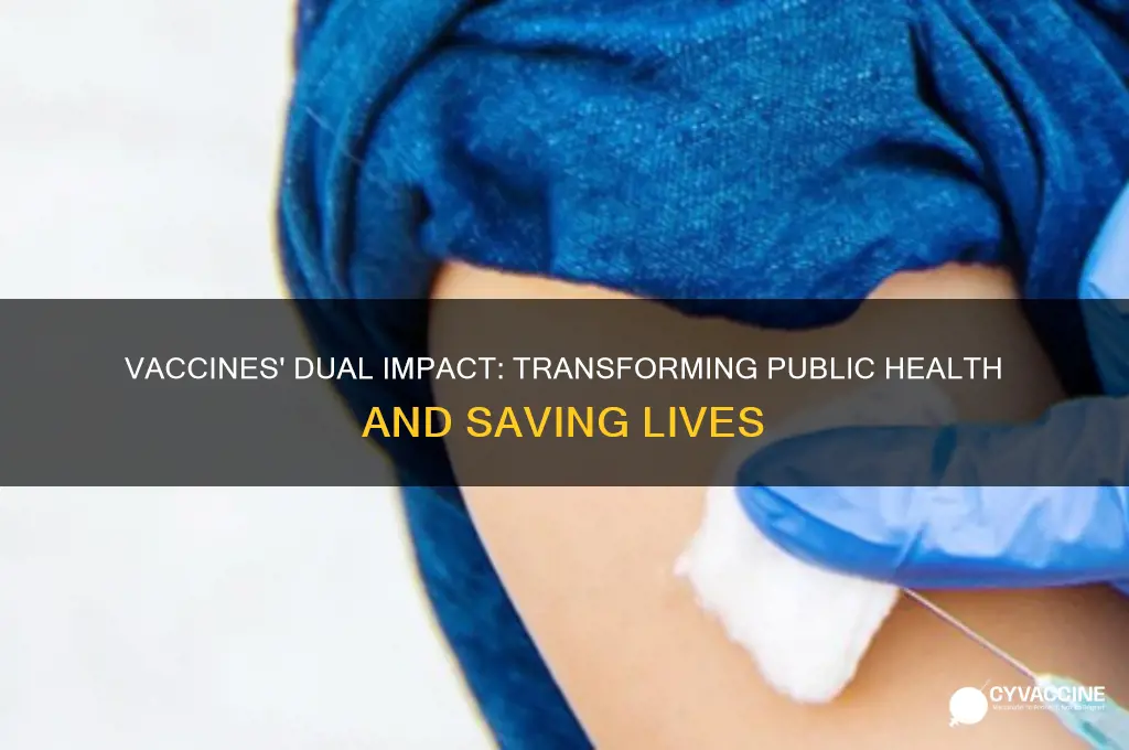 what are two impacts of vaccines on public health