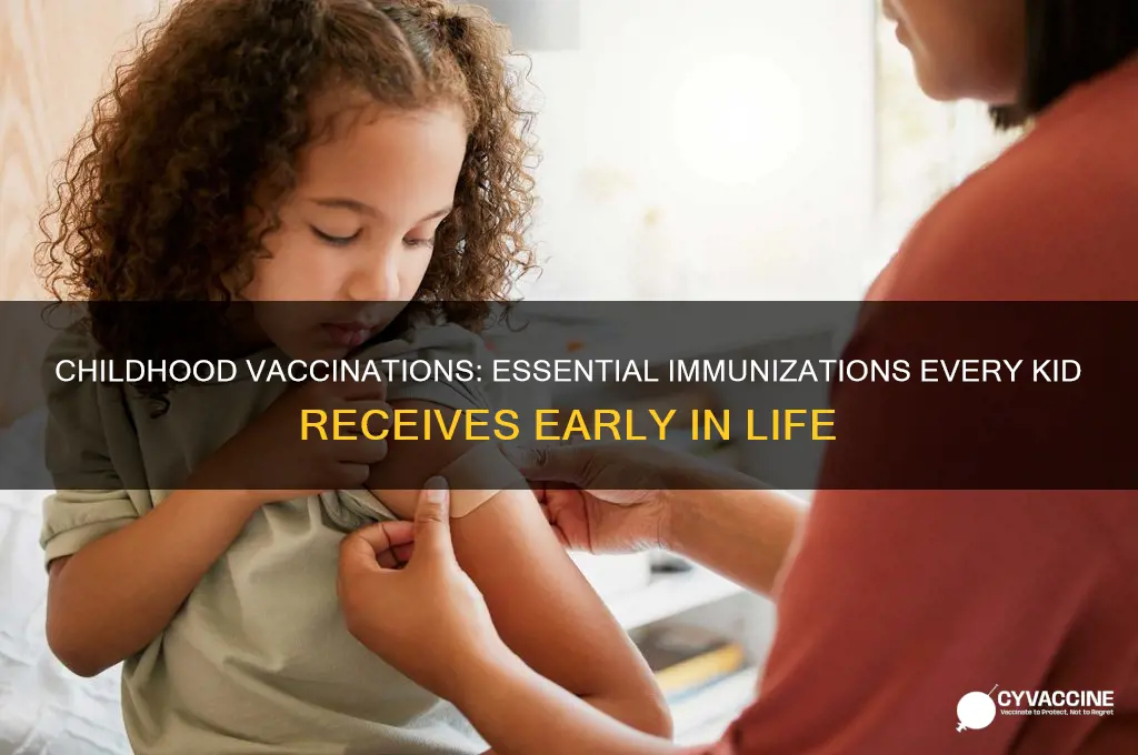 what are you vaccinated for as a child