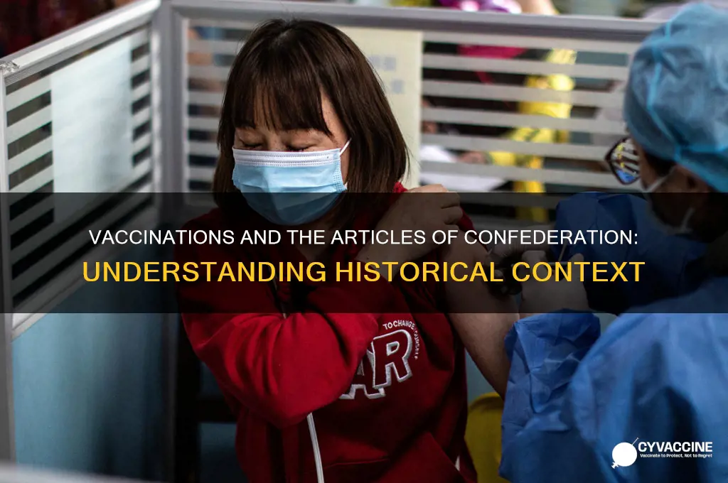 what articles of confederation do vaccinations fall under