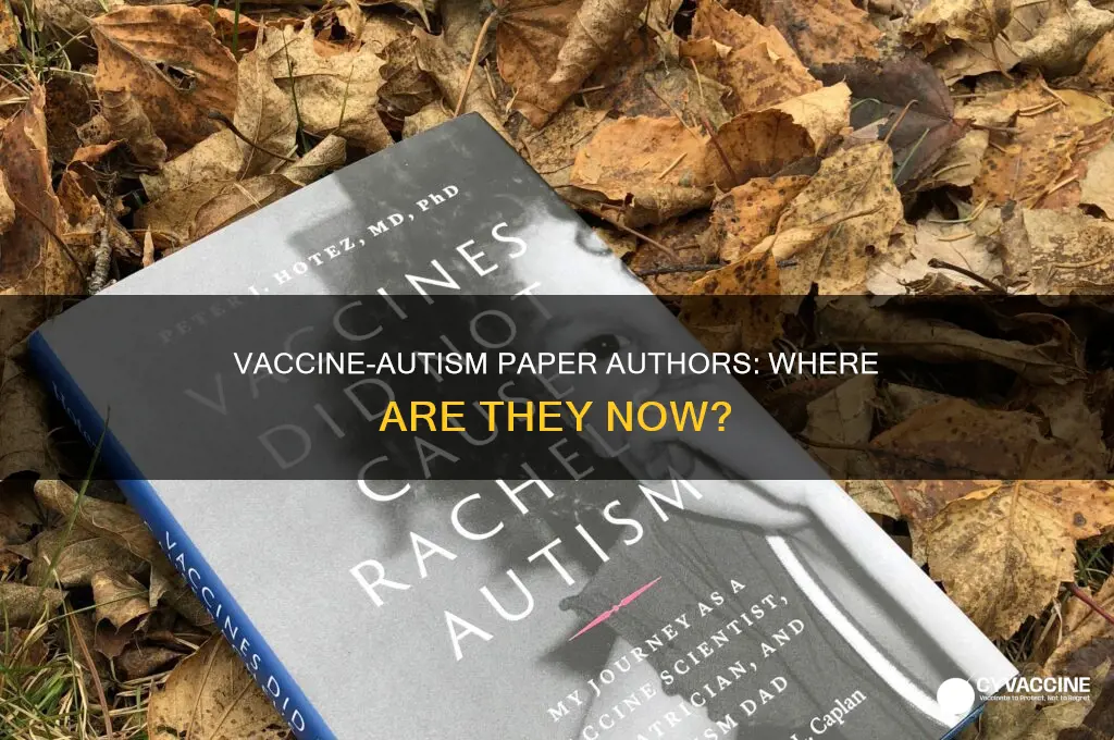 what became of authors of vaccine autism paper