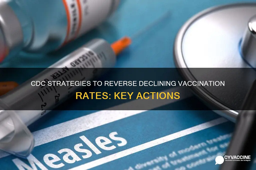 what cdc could do for the decline in vaccination