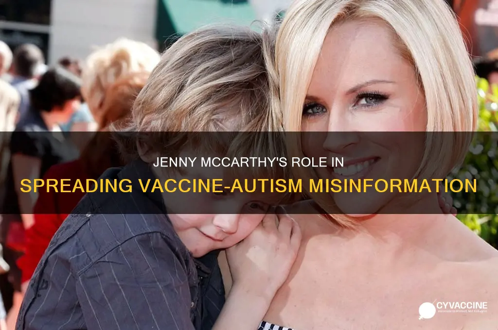 what celebrity is most associated with the vaccine-autism link fallacy