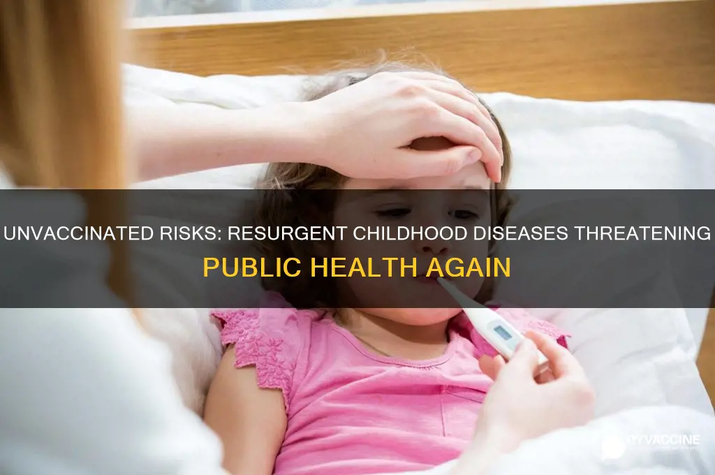 what childhood diseases are coming back from not vaccinating