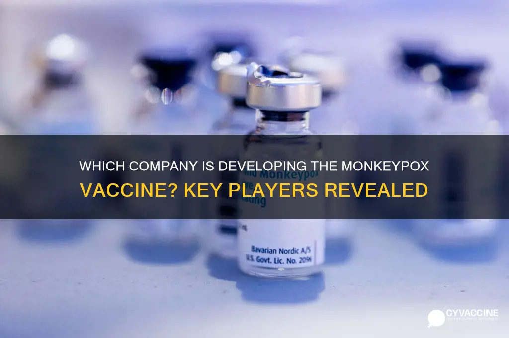 what company is making the monkey pox vaccine