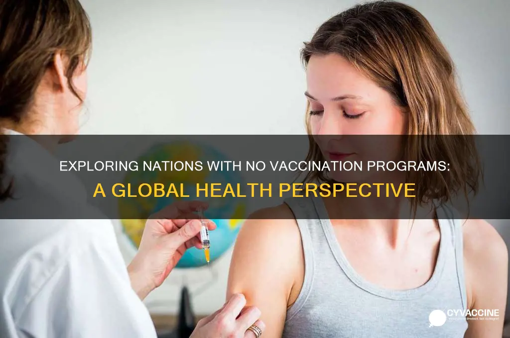 what country in the worl does not vaccinate