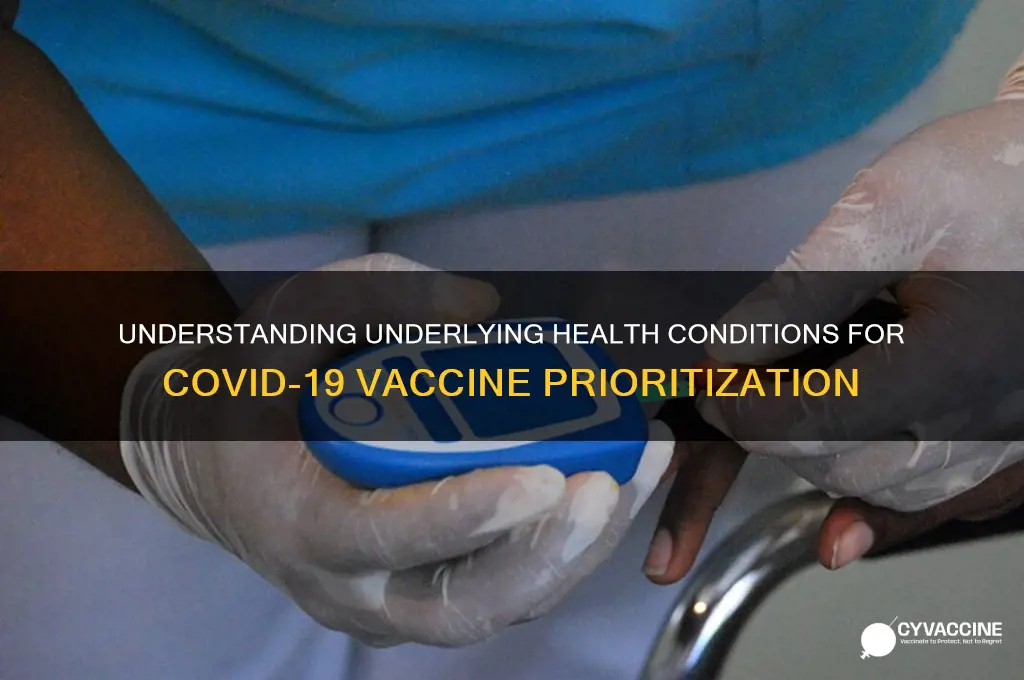 what counts as an underlying health condition for vaccine