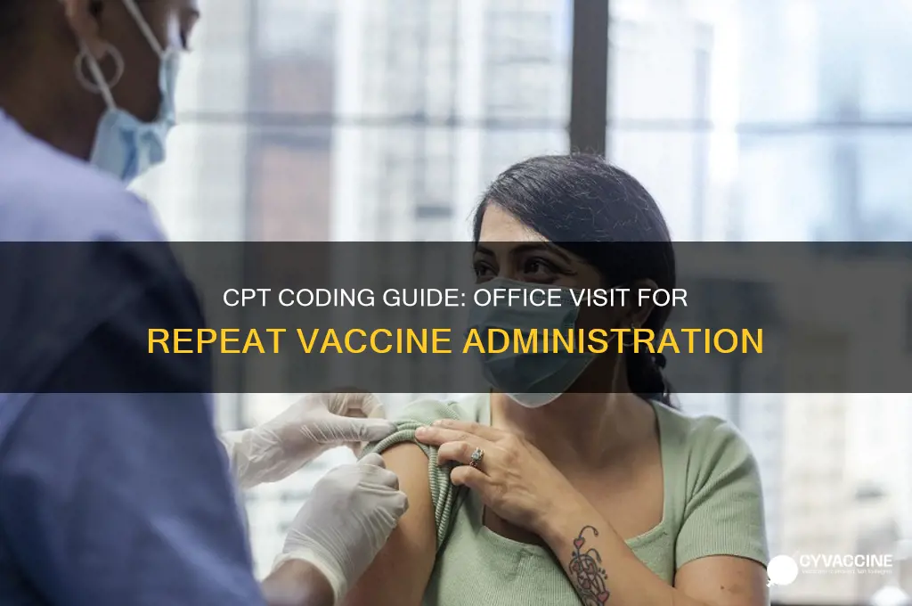 what cpt coding for office visit for repeat vaccine