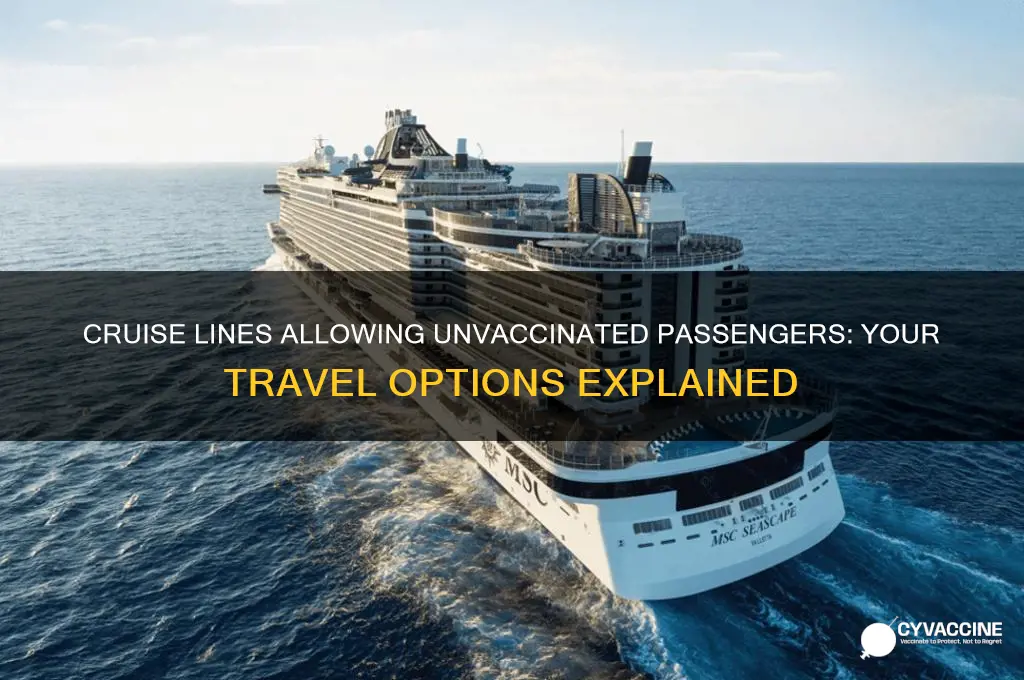 what cruise line do not have to be vaccinated