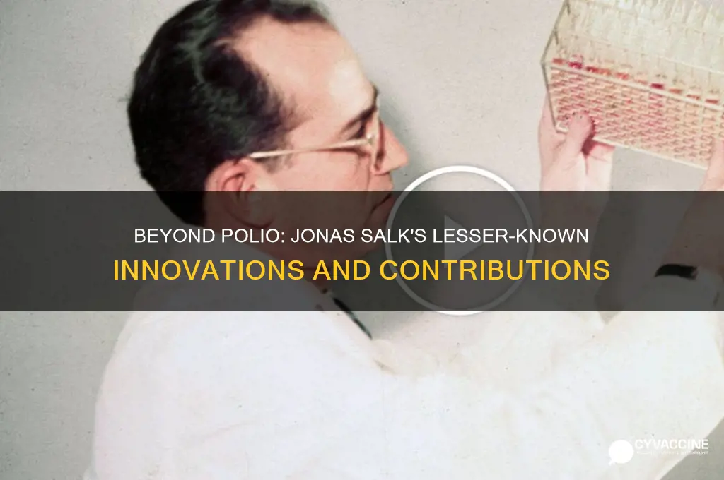 what did salk invent other than polio vaccine