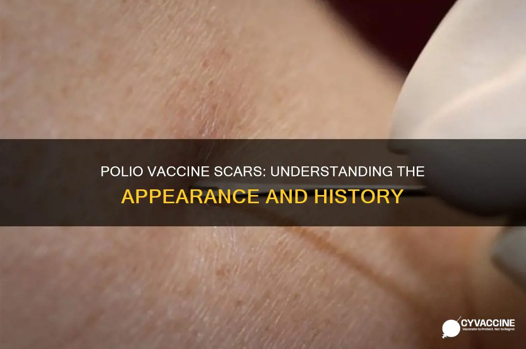 what did scars from polio vaccine look like