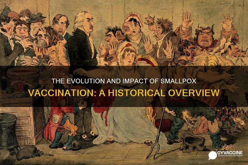 what did the vaccination look like for smallpox