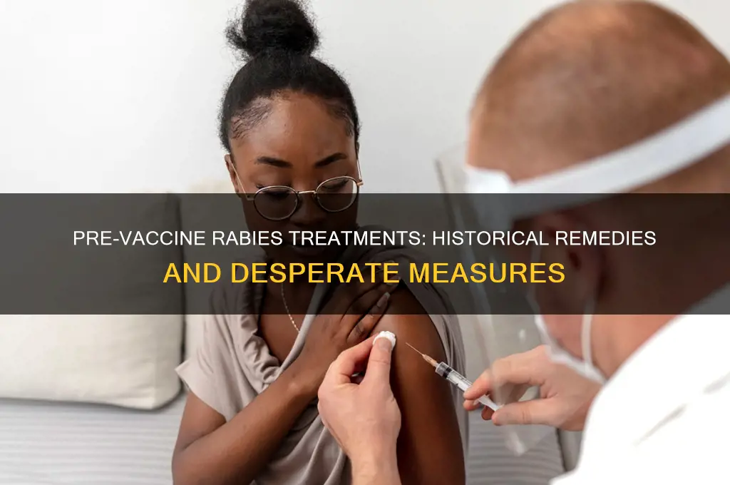 what did they do to treat rabies before the vaccine
