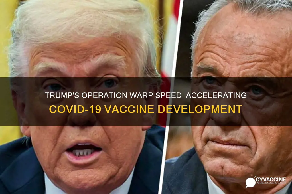 what did trump do to speed up vaccine