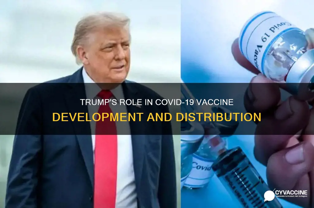 what did trump have to do with the vaccine