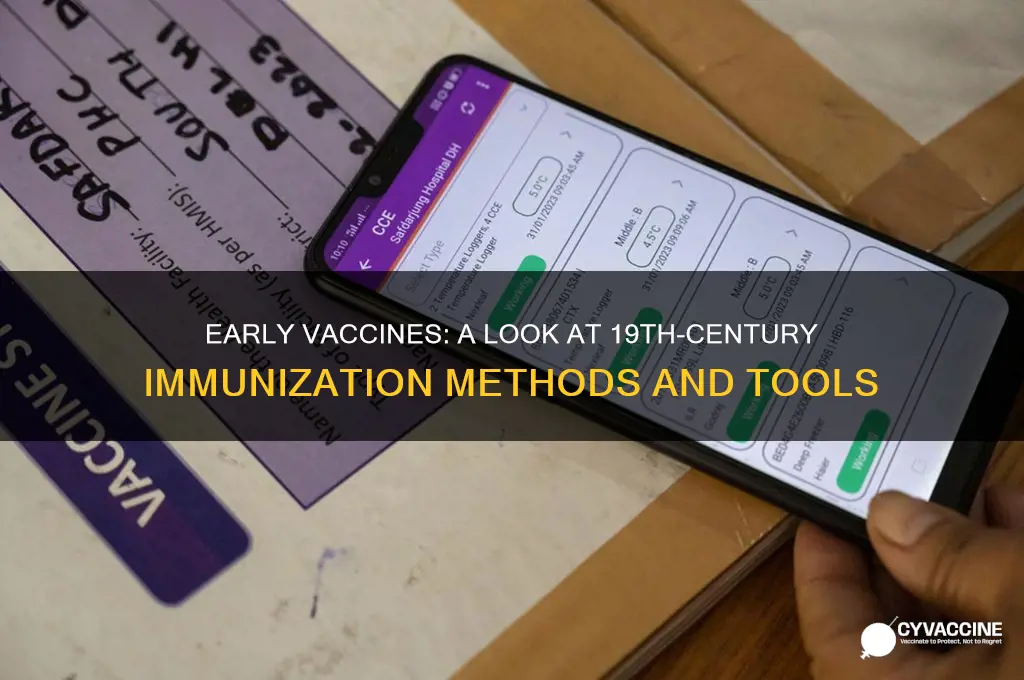 what did vaccines look like in the 1800s
