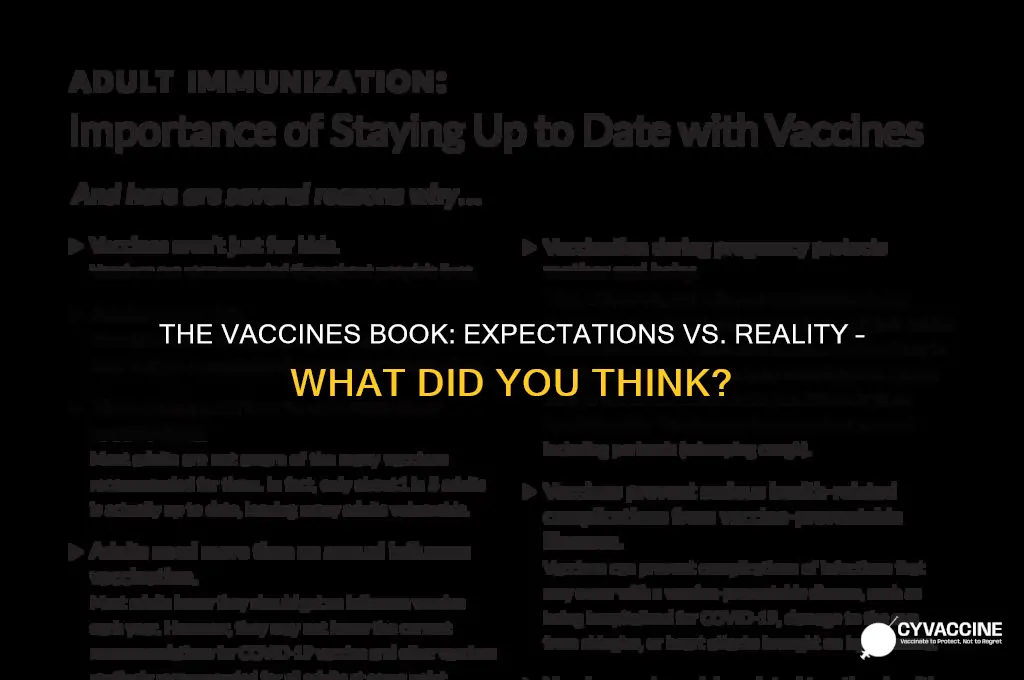 what did you expect from the vaccines book
