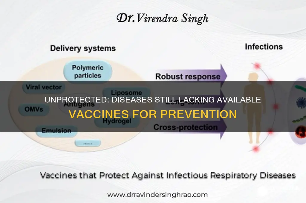 what disease does not have an available vaccine