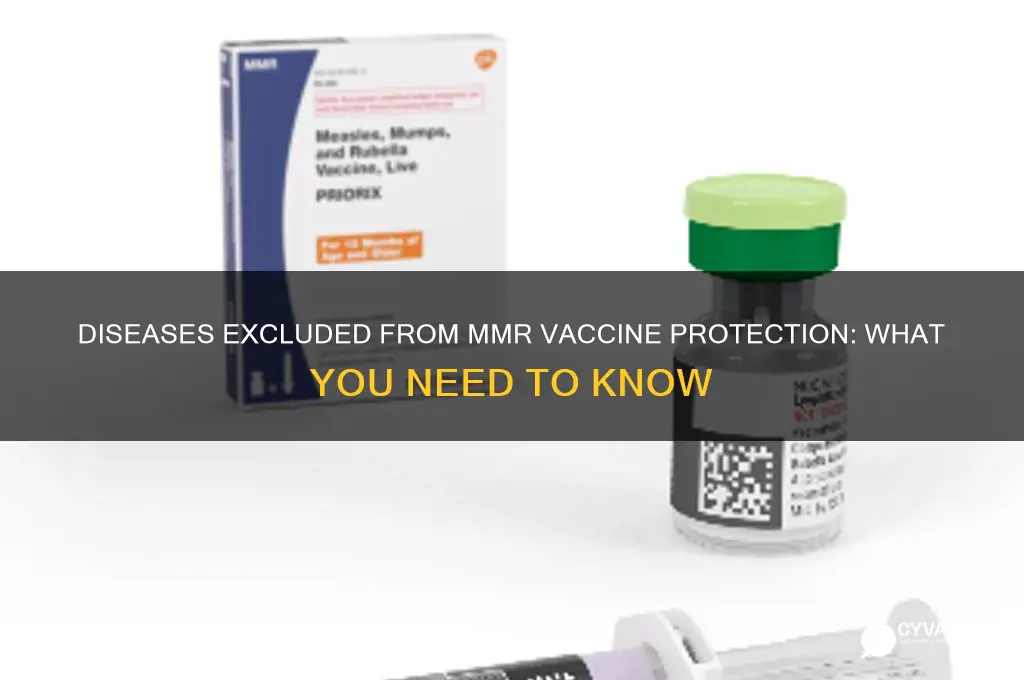 what disease is not covered by the mmr vaccine