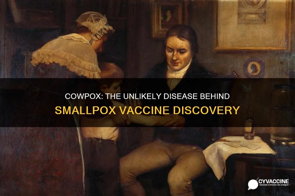 what disease lead to the discovery of smallpox vaccine