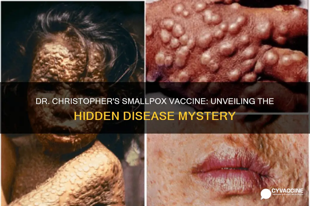 what disease was carried in the smallpox vaccine dr christopher