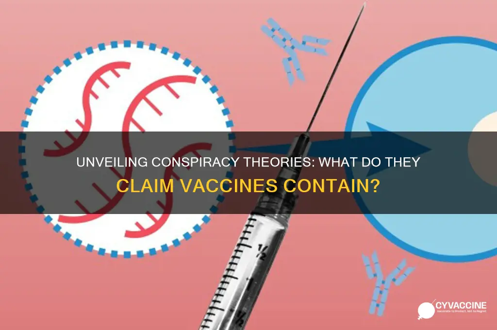 what do conspiracy theorists believe are in vaccines