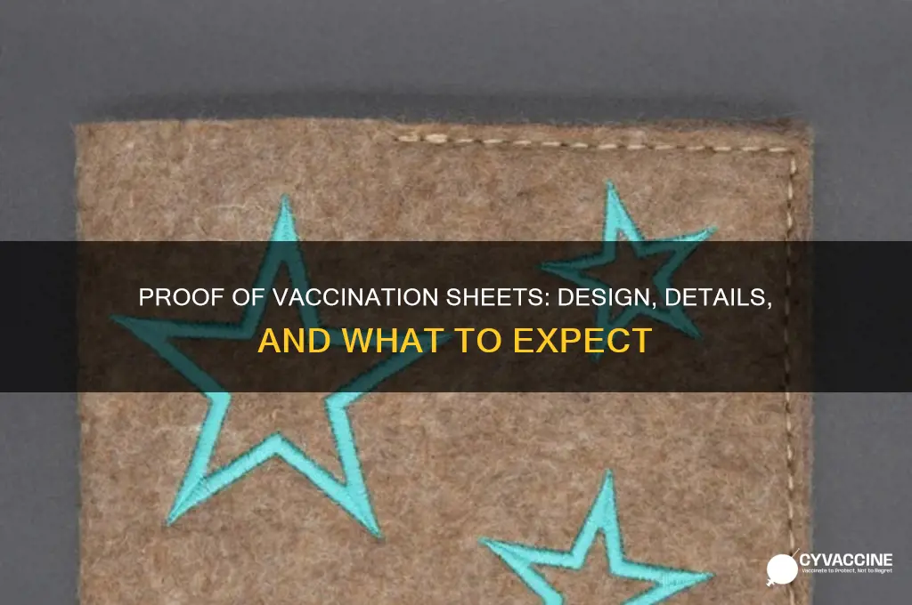 what do do proof of vaccination sheets look like