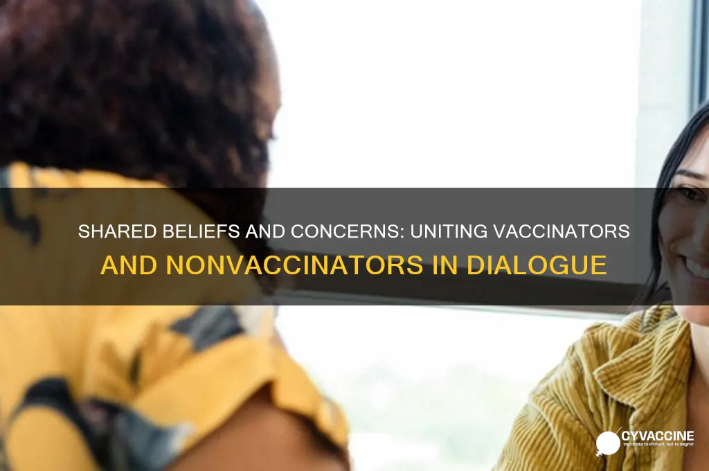 what do vaccinators and nonvaccinators have in common