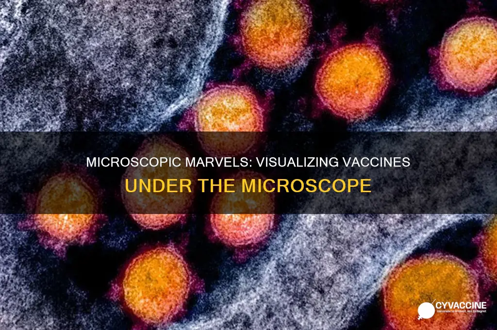 what do vaccines look like under a microscope