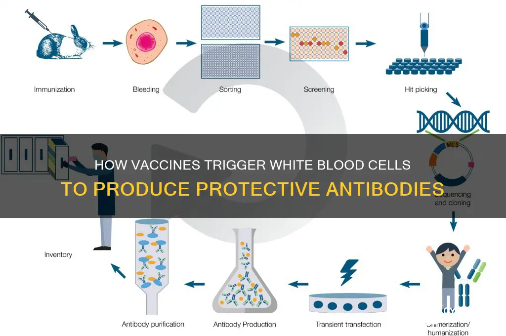 what do vaccines stimulate white blood cells to produce