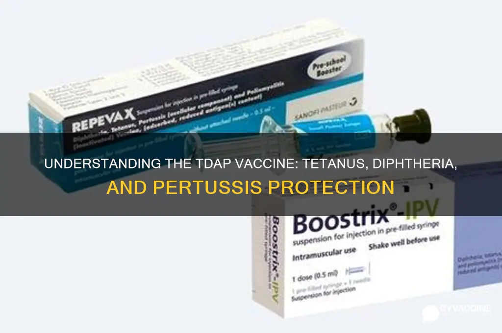 what do you call the tetanus diptheria and pertussis vaccine