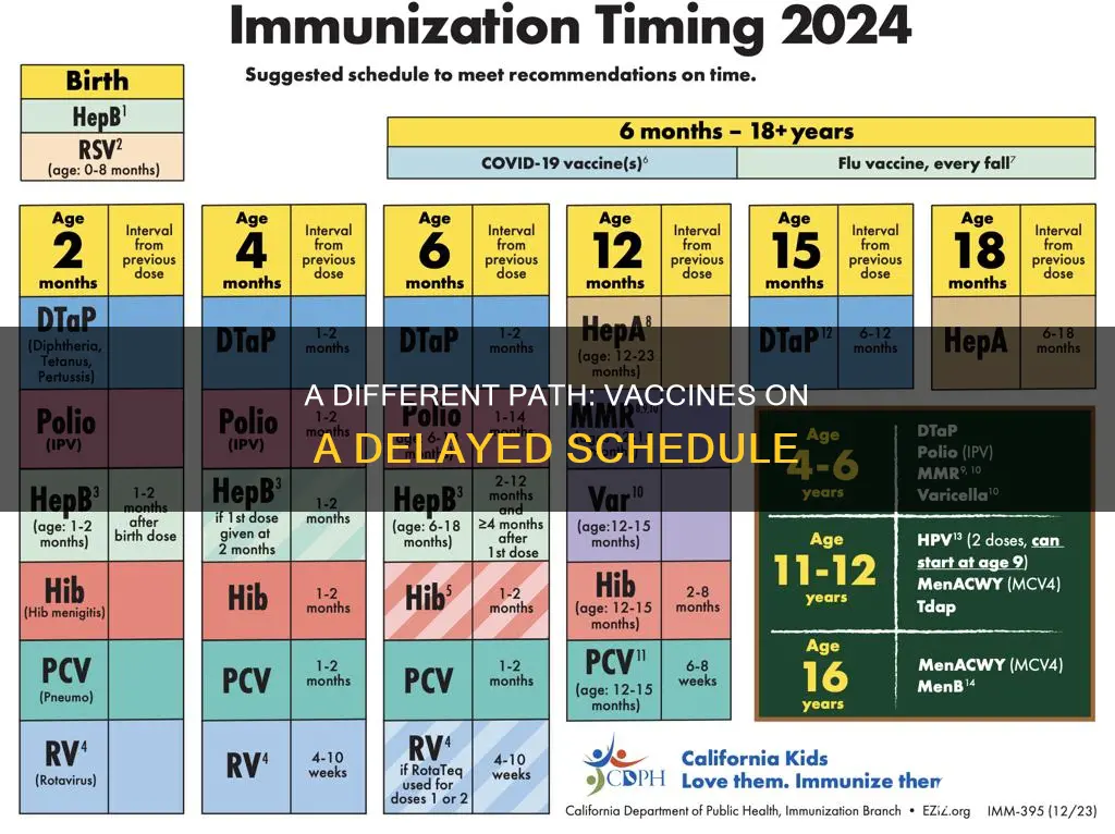 what does a delayed vaccine schedule look like