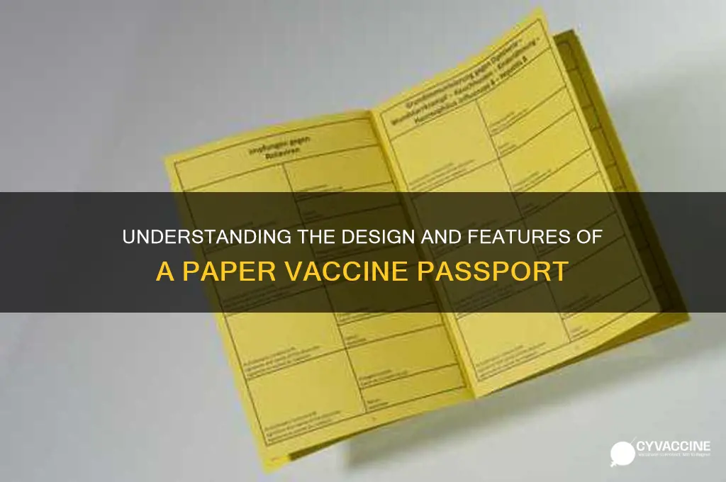 what does a paper vaccine passport look like