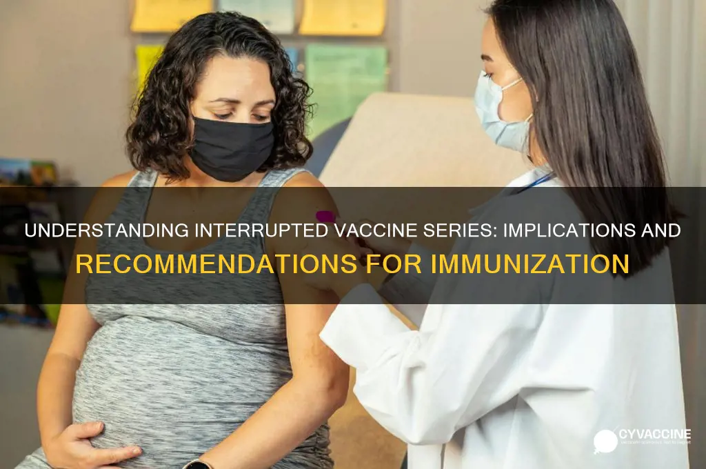 what does an aiteruppted series mean in vaccines
