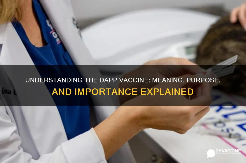 what does dapp vaccine stand for