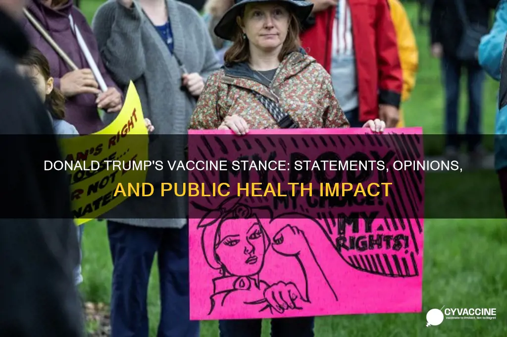 what does donald trump say about the vaccine