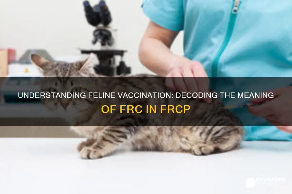 what does frcp stand for in feline vaccination