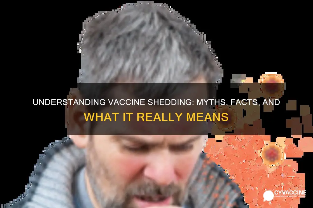 what does it mean for a vaccine to shed