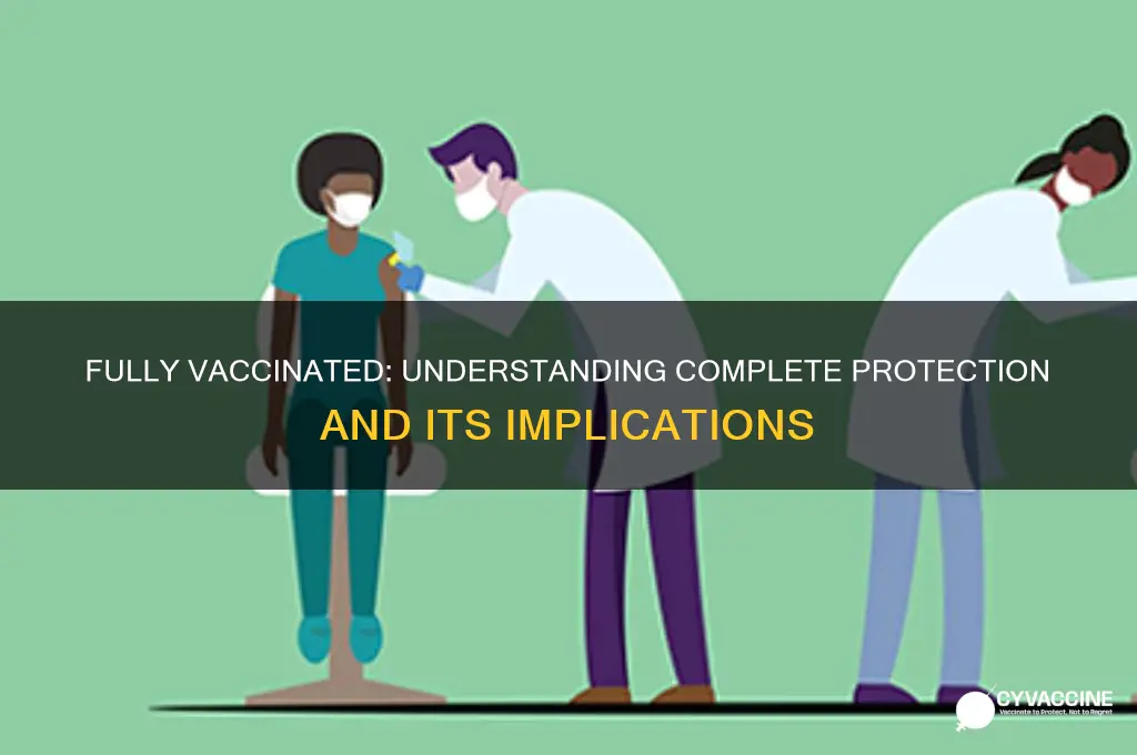 what does it mean t0 be fully vaccinated