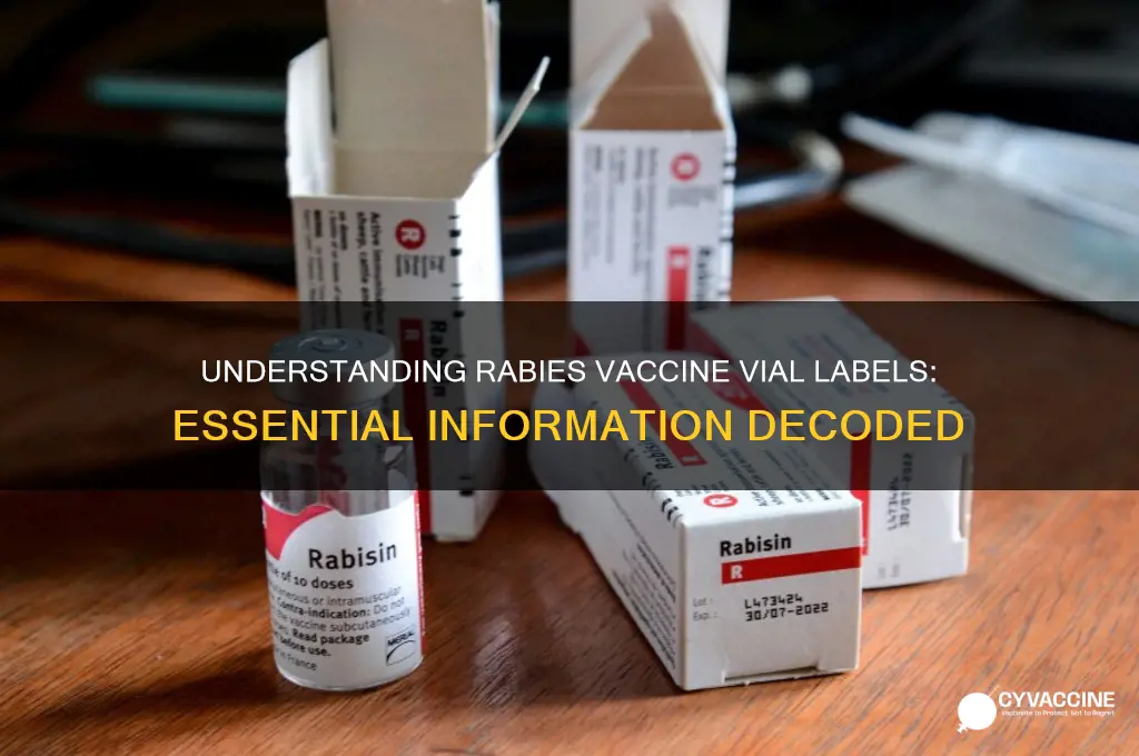 what does it say on a rabies vaccine vial