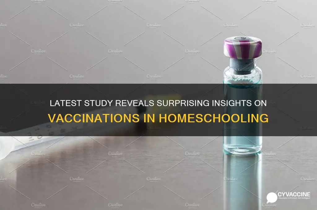 what does latest study on vaccinations homeschool mean