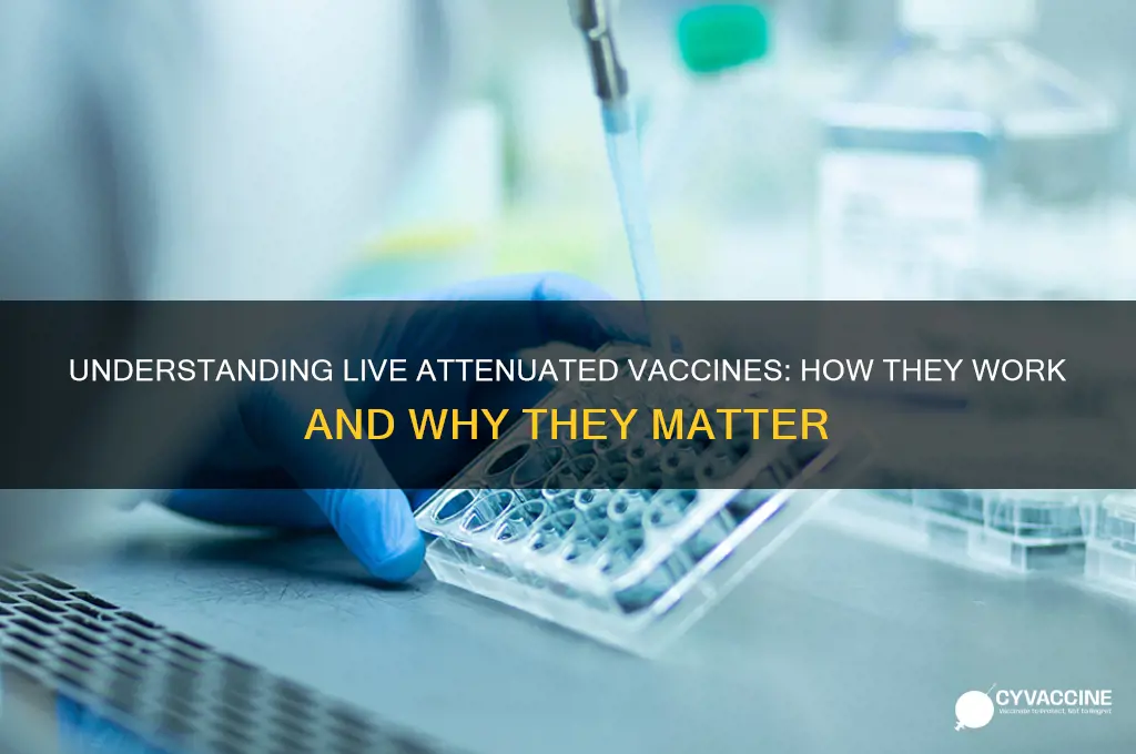 what does live attenuated vaccine mean