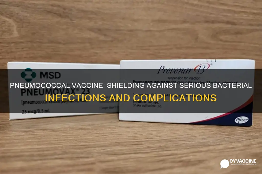 what does pneumococcal vaccine protect against