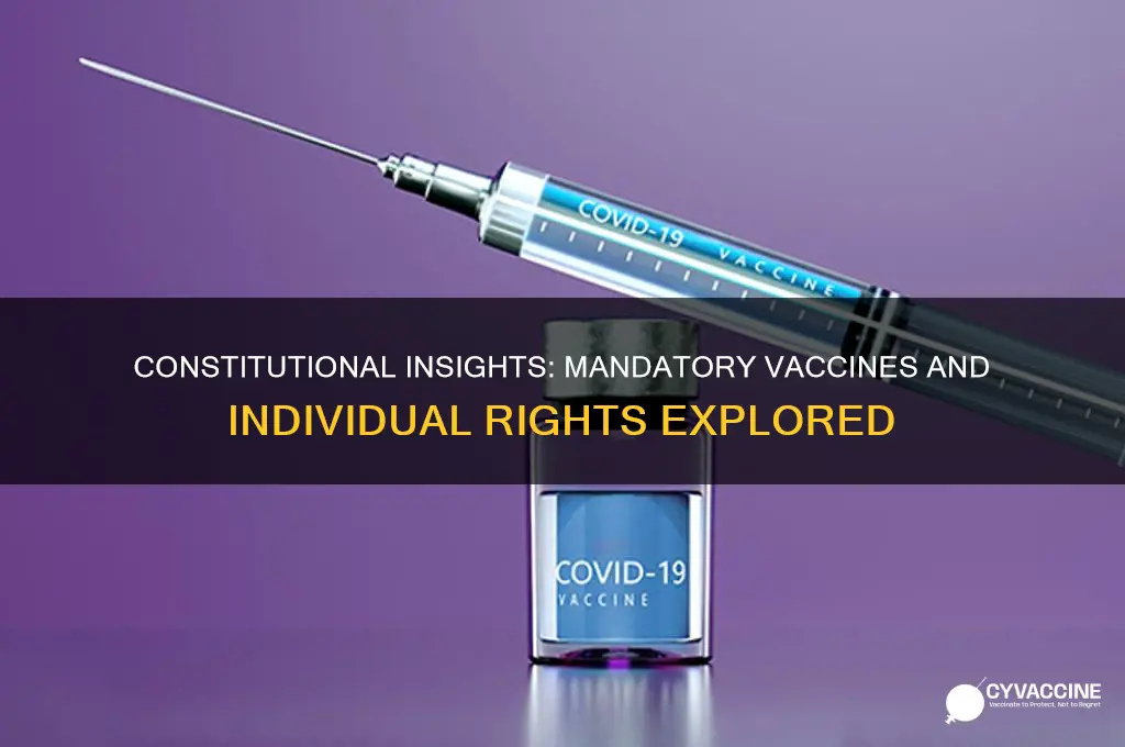 what does the constitution say about mandatory vaccines