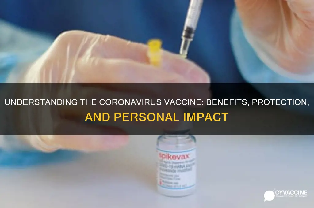 what does the coronavirus vaccine do for me