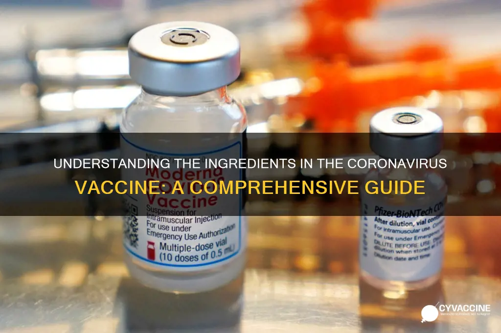 what does the coronavirus vaccine have in it
